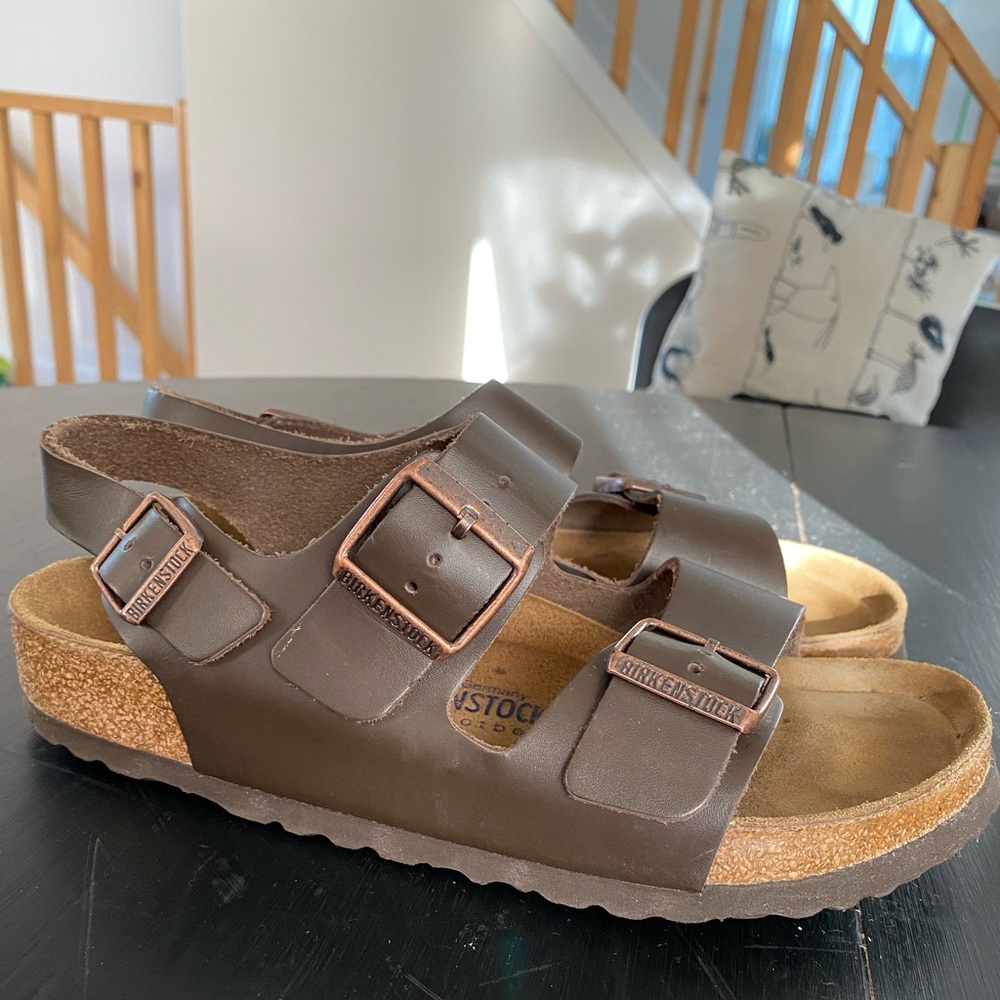 Size 39 Birkenstock’s with back strap.